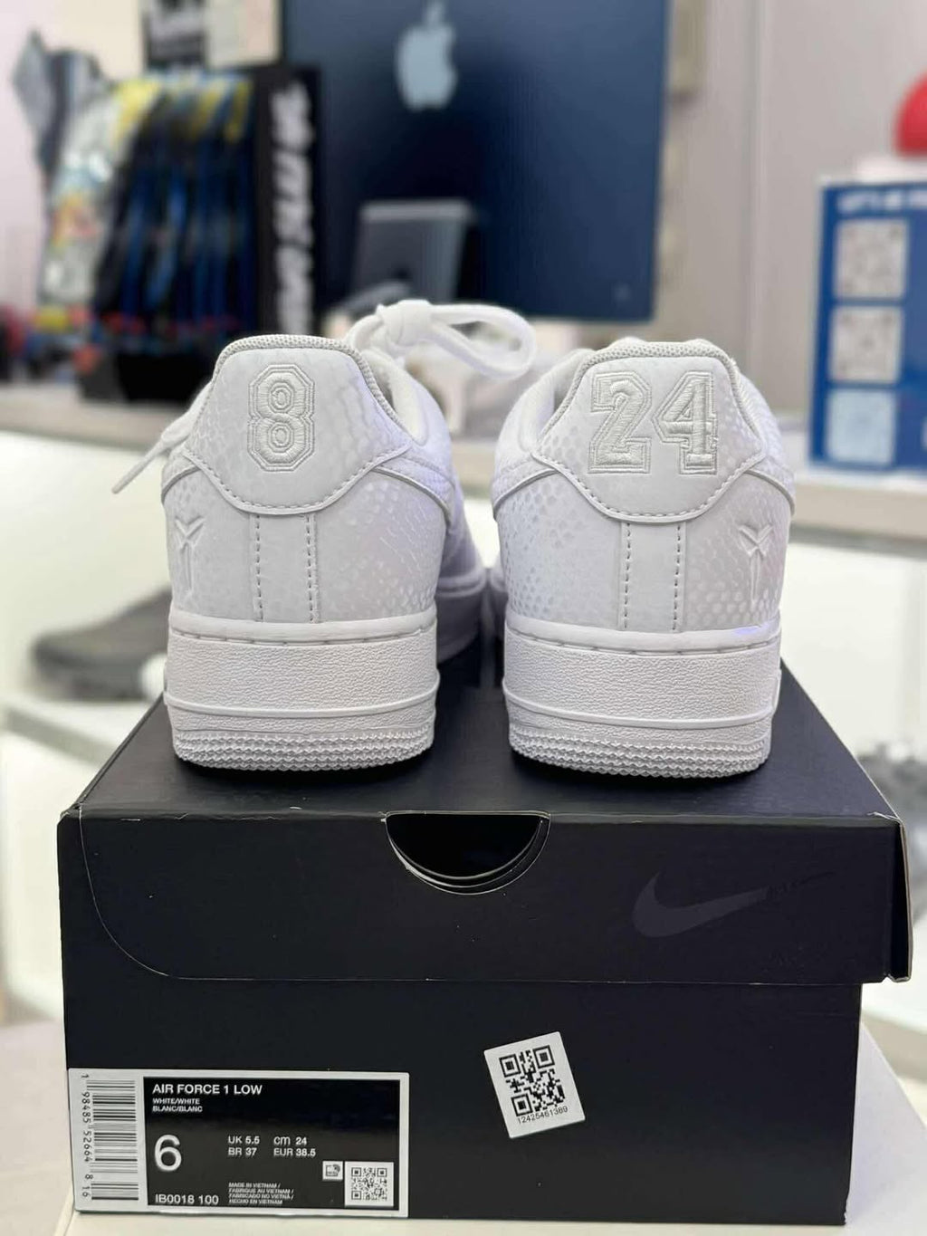 Nike X Kobe AF1 White Snake Skin