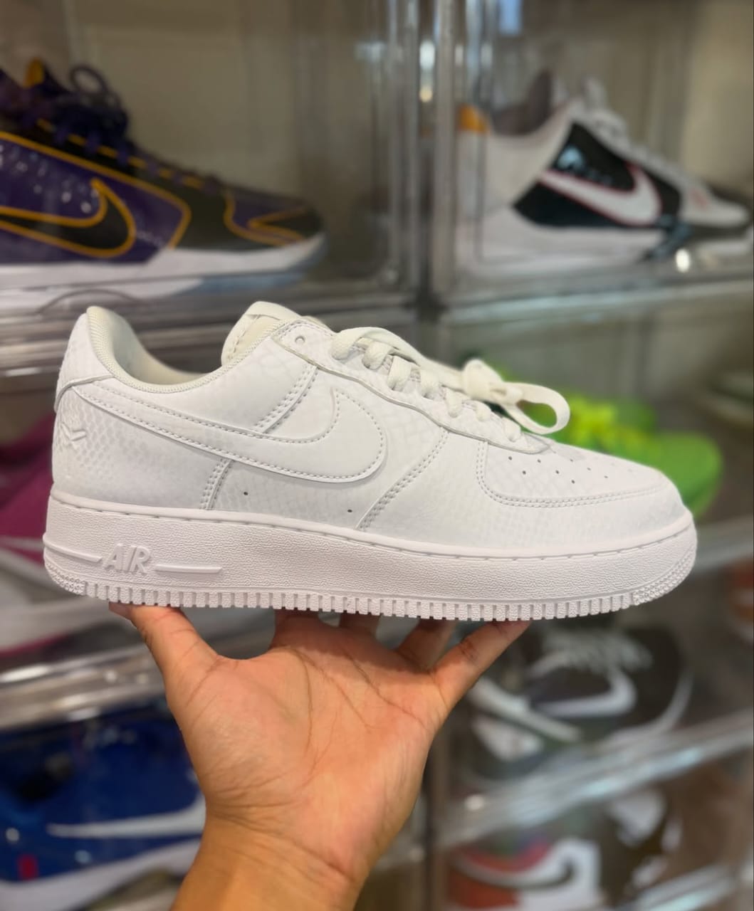 Nike X Kobe AF1 White Snake Skin